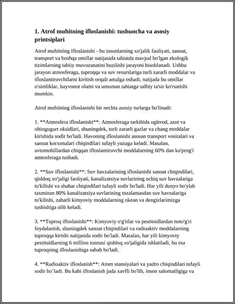 ATROF MUHITNING IFLOSLANISHI VA UNING TURLARI 4
