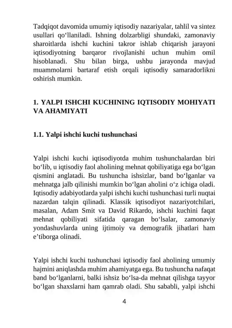 Yalpi ishchi kuchi va uni takror ishlab chiqarish 4