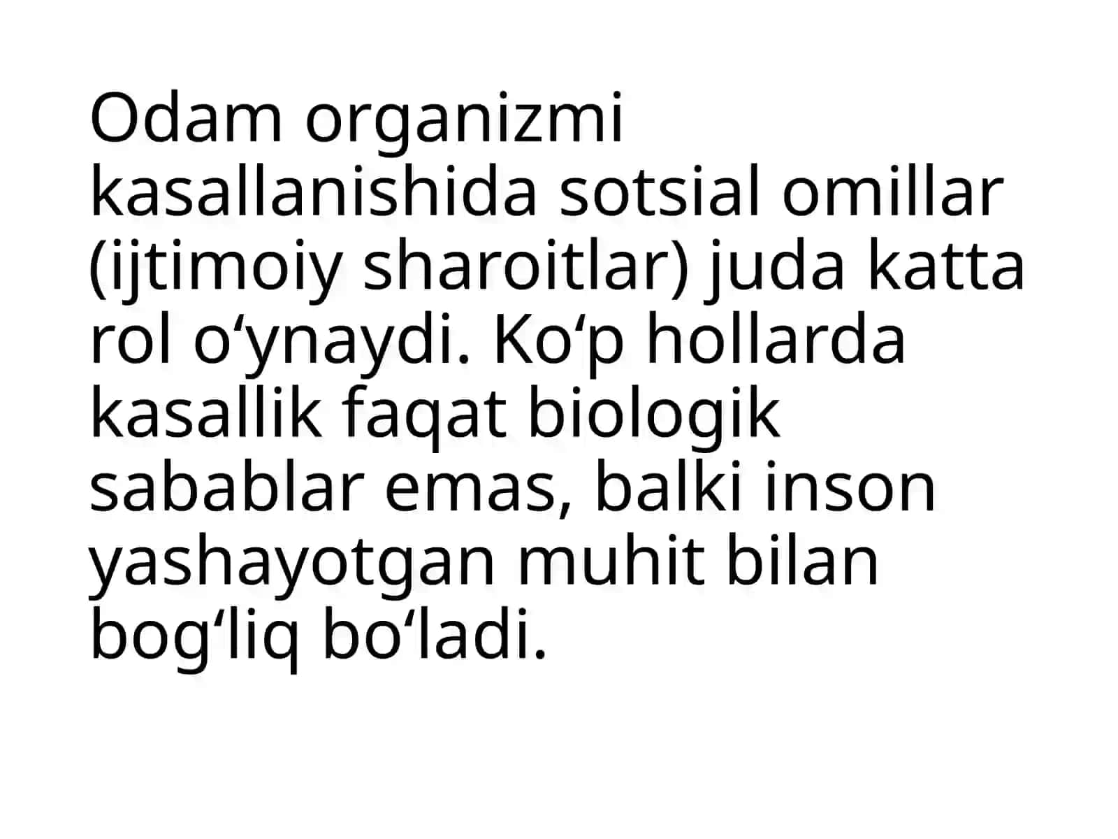 Odam organizmi kasallanishida sotsial omillar 4