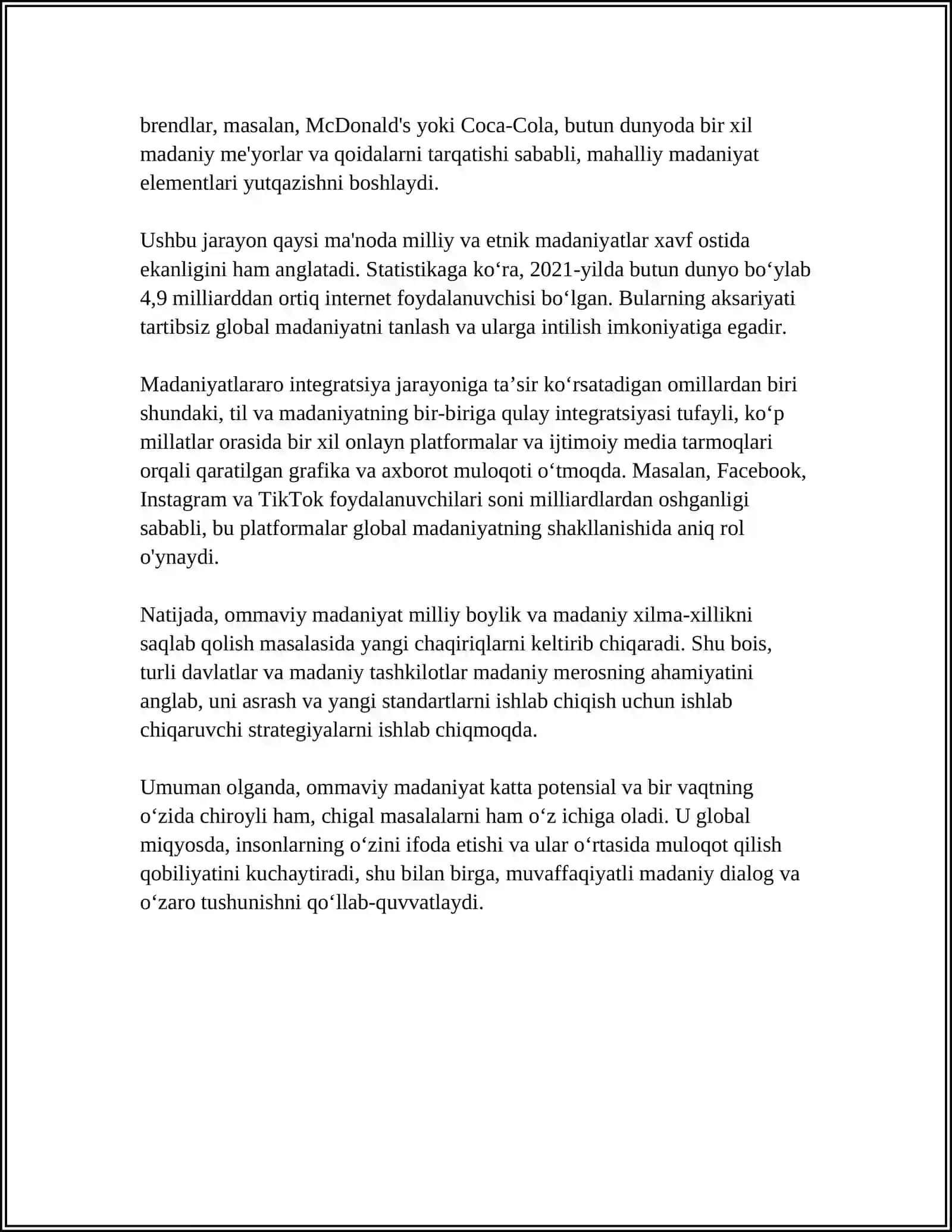 Ommaviy Madaniyatning Shakllanish Tarixi va Uning Turlari 4