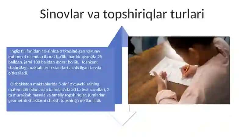 O'quvchilarni baholash mezonlari 4