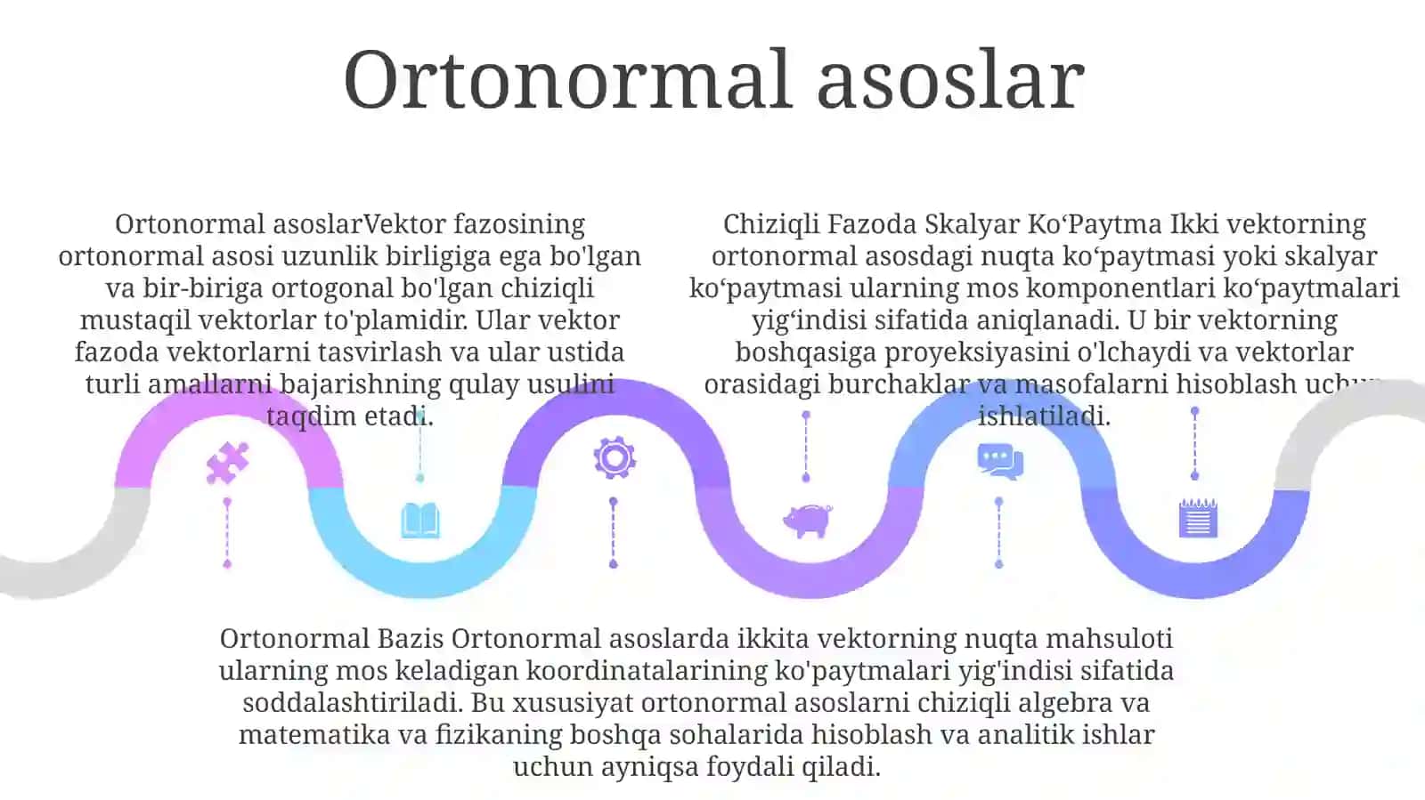 Chiziqli Fazoda Skalyar Ko’Paytma Va Ortonormal Bazis 4