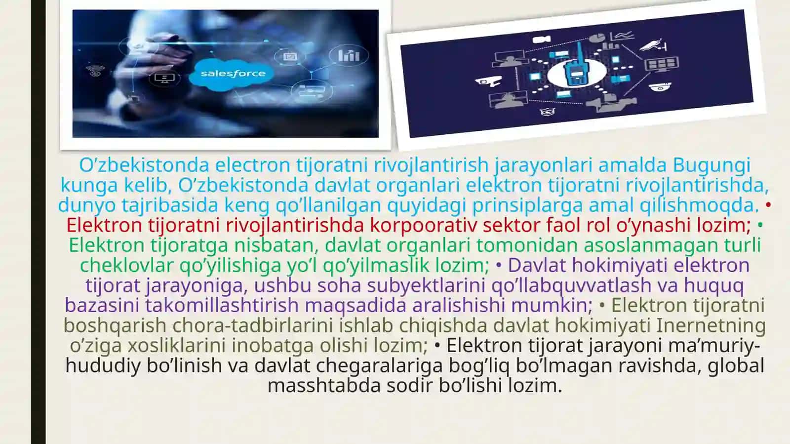 ELEKTRON TIJORAT
TIZIMLARI VA ELEKTRON
RAQAMLI IMZO. 4