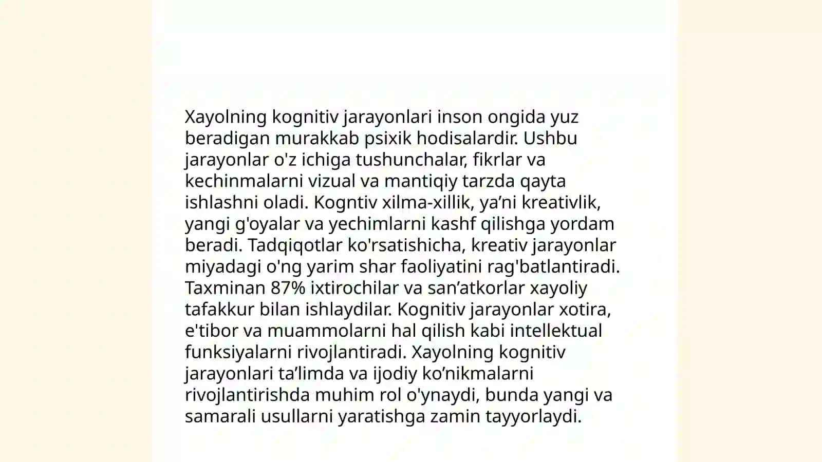 Xayol jarayonlari Xayol turlarini yoritish 4