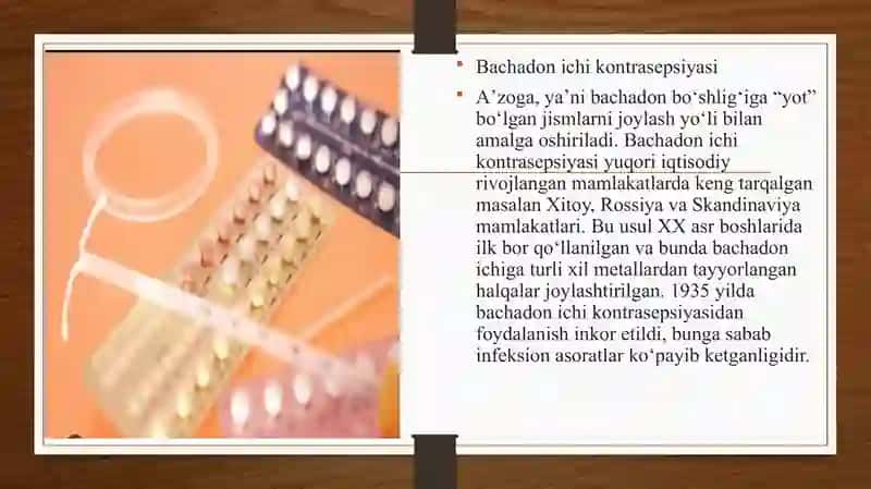 Gormanal kontraseptiklarni qo’llashni klinik farmakologik yondashuvi. 4