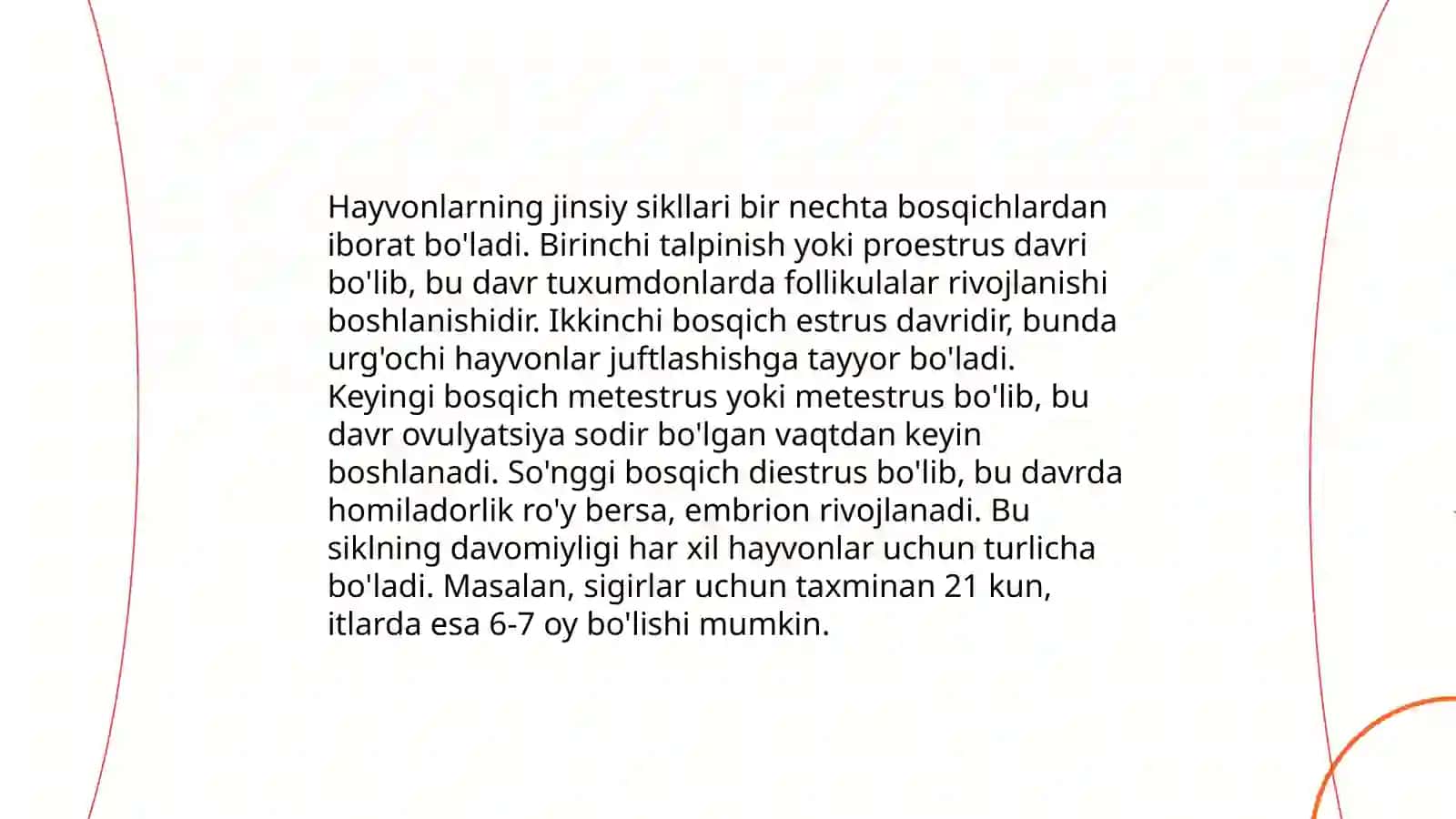 Qishloq xo'jaligi hayvonlarida jinsiy sikl va tur òzgachaligi 4