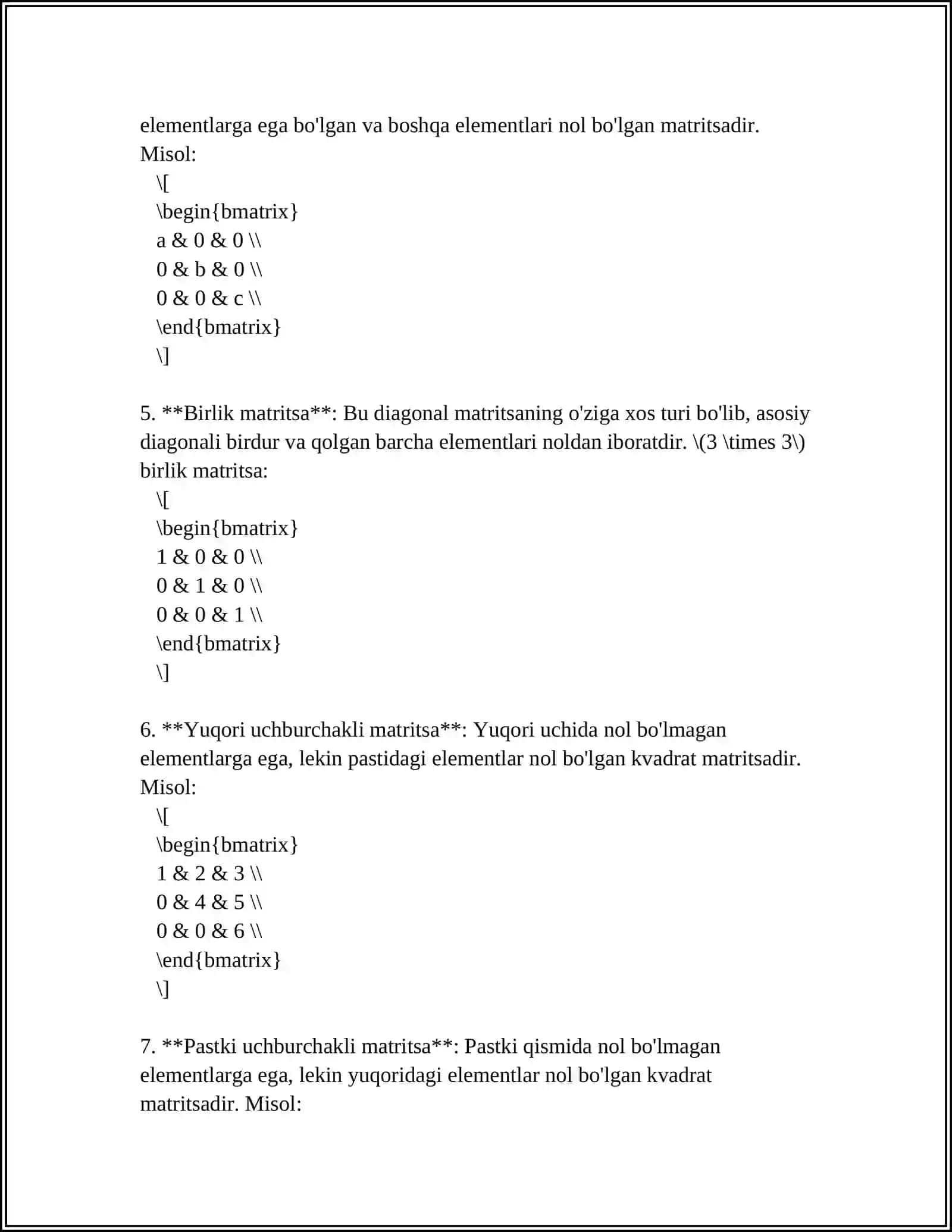 STEK. STEKNI MASSIV YORDAMIDA TASVIRLASH VA ULAR USTIDA AMAL BAJARISH ALGORITMLARI 4