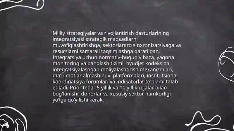 Rivojlantirish davlat dasturlarini shakllantirish va moliyalashtirish 4