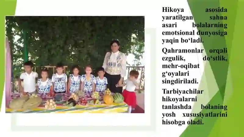 Hikoya asosida qo’shiqlar bilan uyg’unlashtirilgan spektakl 4