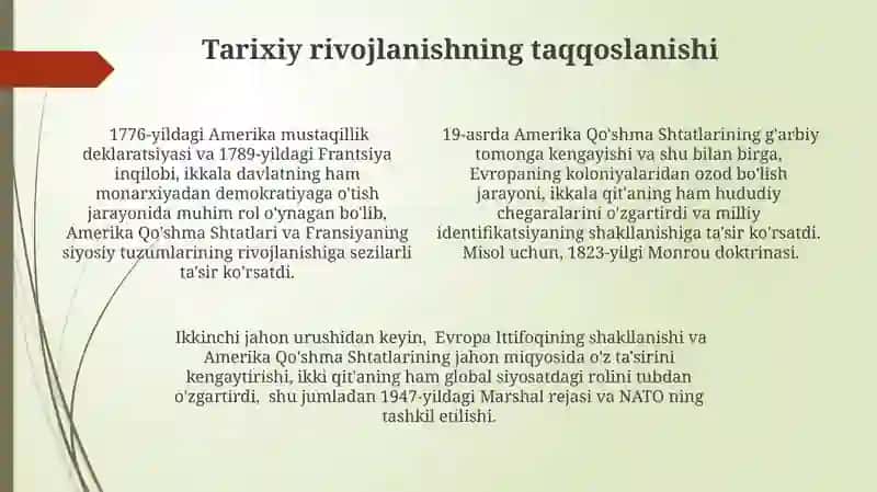 Amerika va Yevropa 4