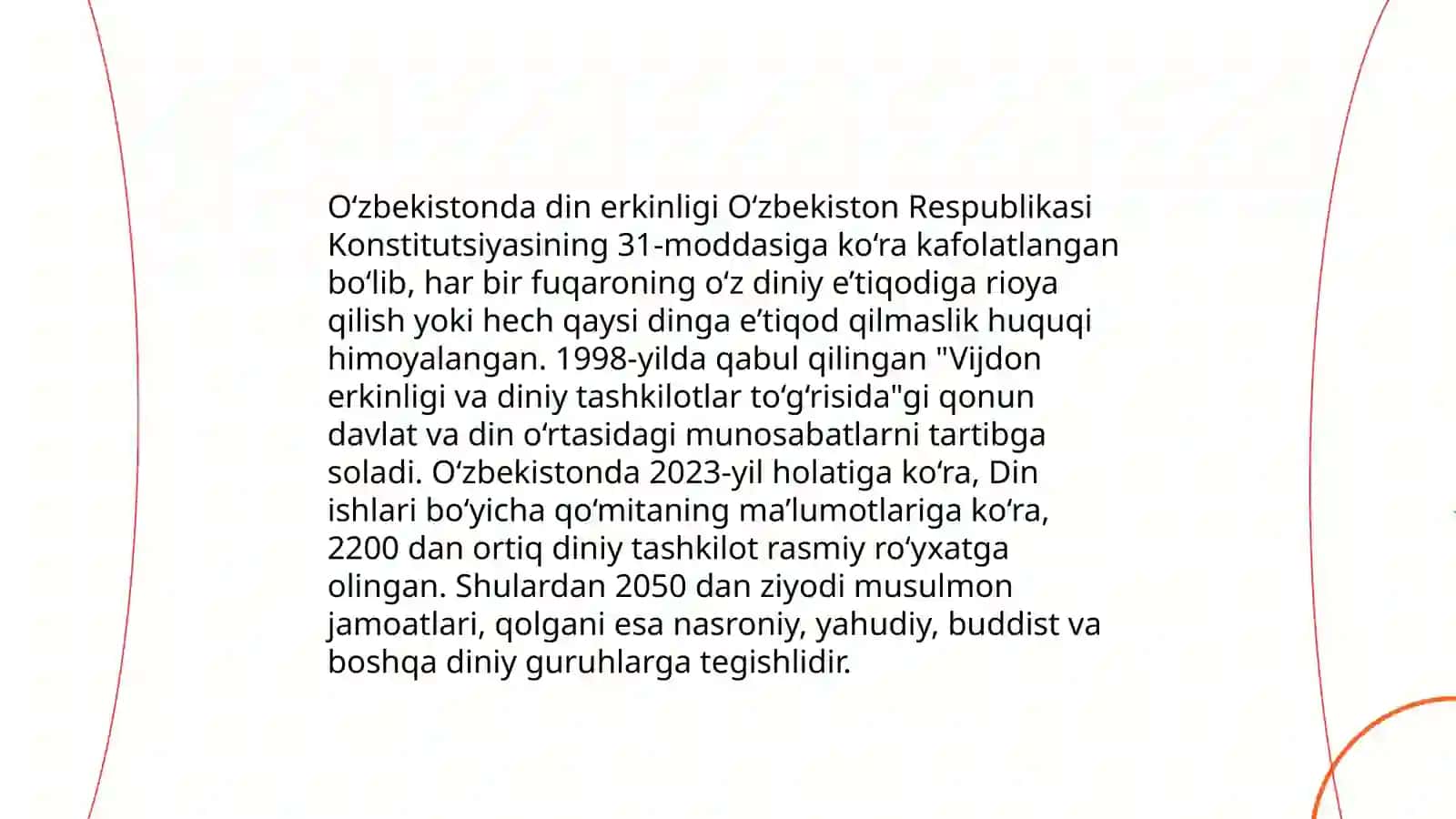 O‘zbekistonda davlat va din munosabatlari 4