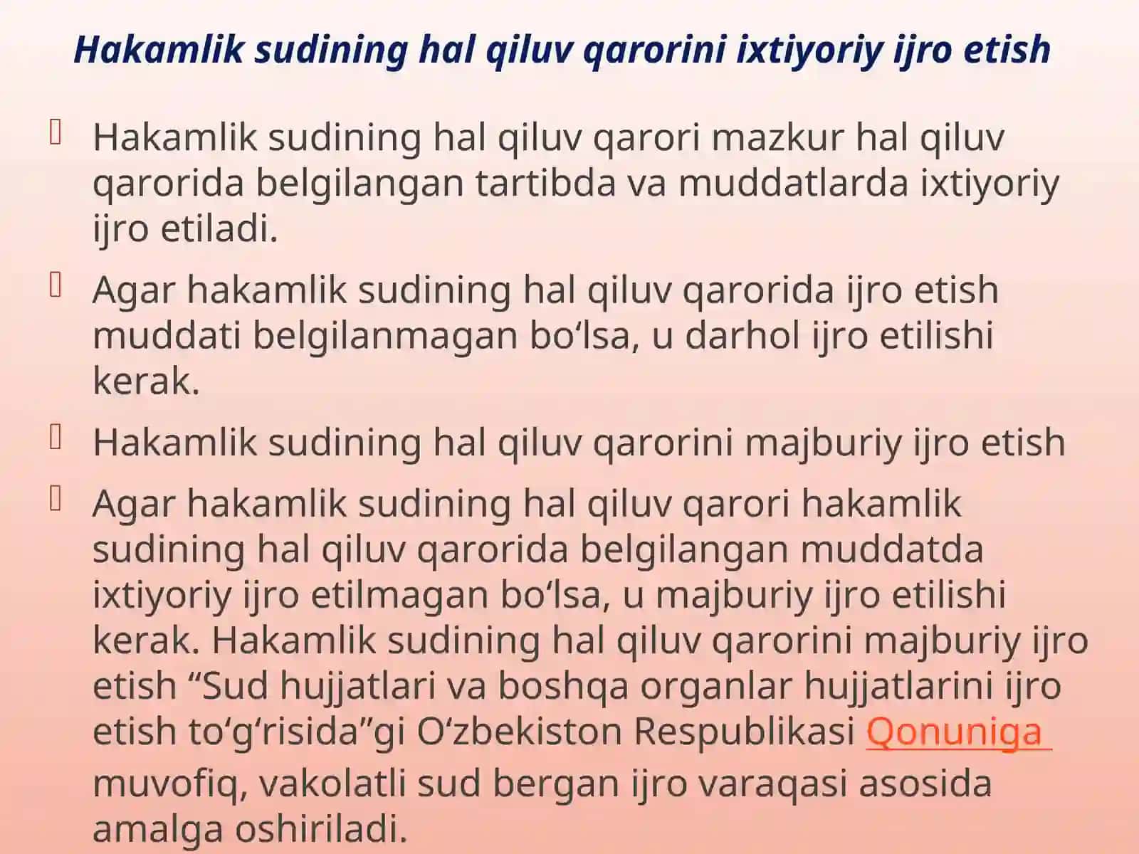 Hakamlik sudining hal qiluv qarorini ijro etish 4
