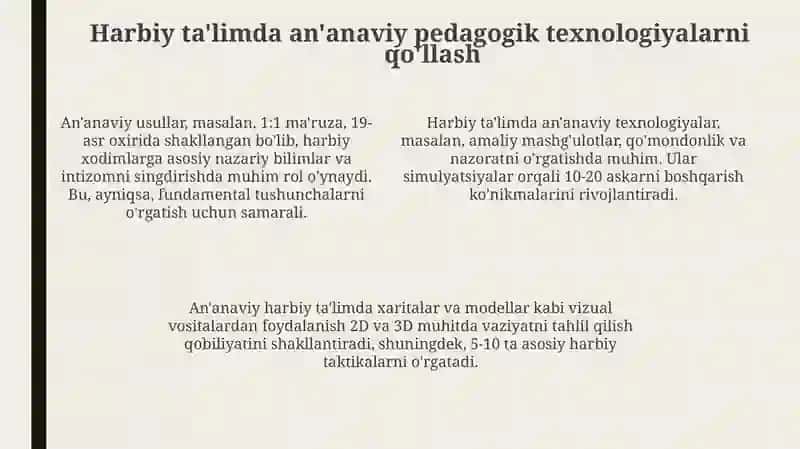 An'anaviy va zamonaviy pedagogik texnologiyalar 4