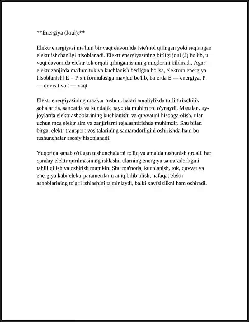 ELEKTR ENERGIYASINI ISTE’MOL QILISH ASOSLARI 4