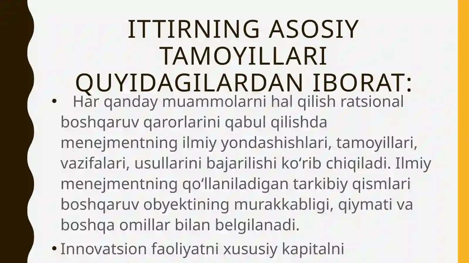 Ilmiy-tadqiqot va tajriba-konstruktorlik ishlarining vazifalari, tamoyillari va bosqichlari 4
