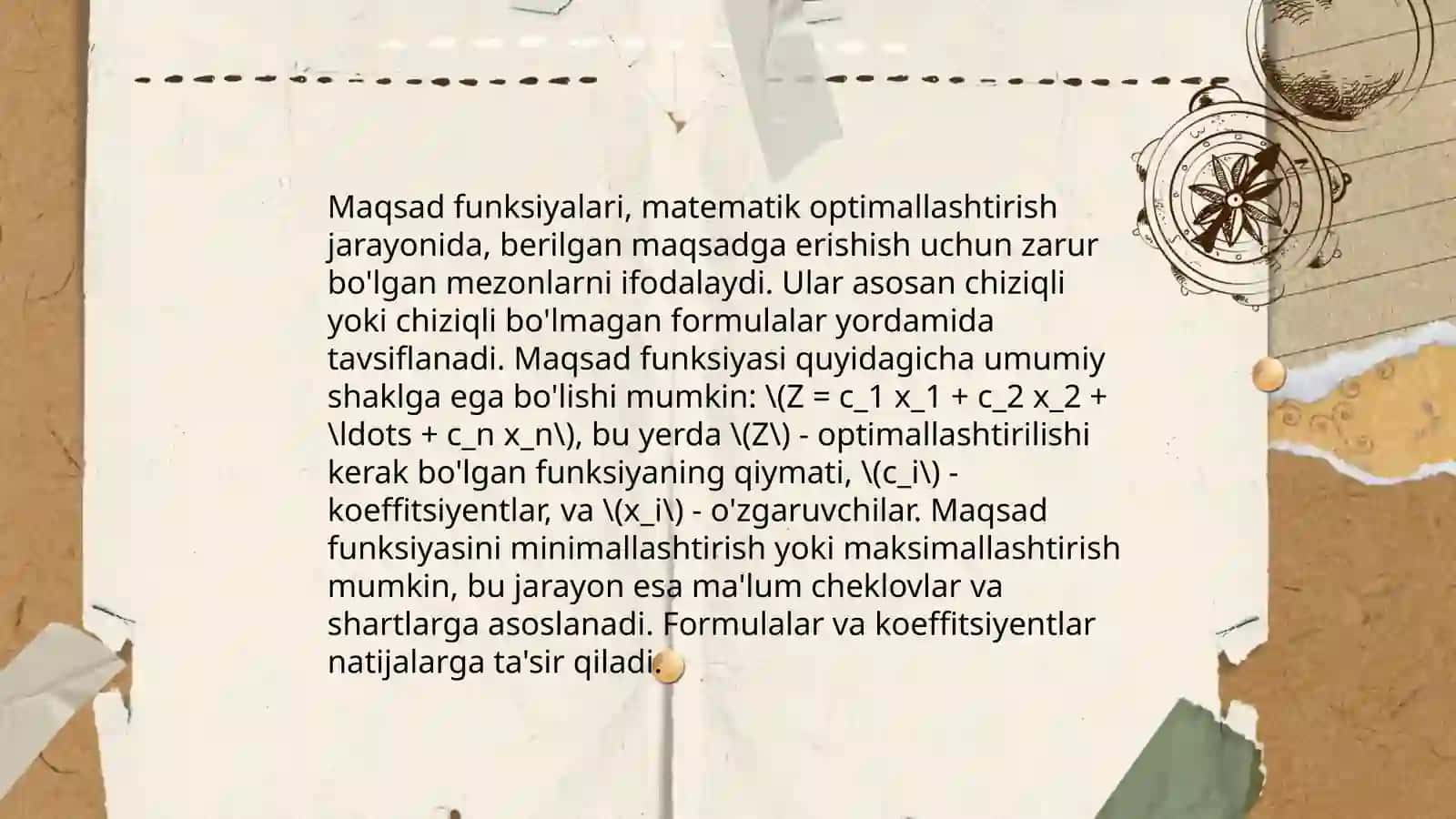 Optimallashtirish masalasining matematik tavsifi va uni Ms Excel dasturida yechish 4