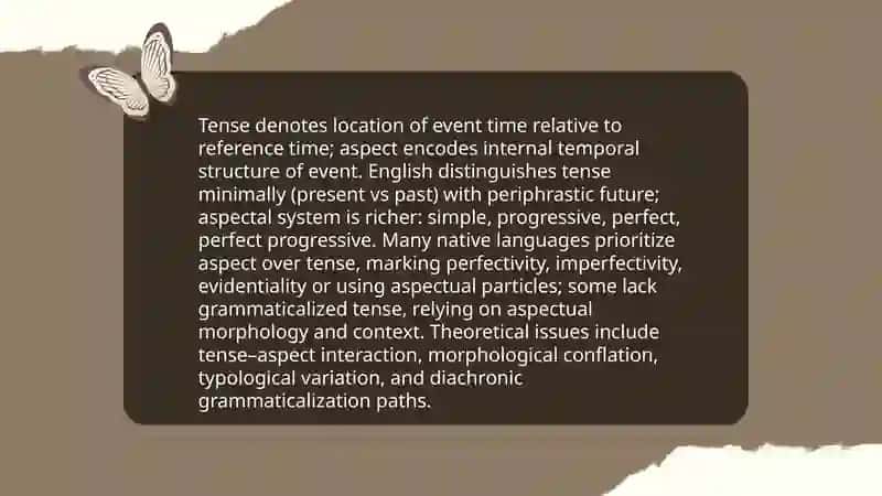 Verb Tense Systems in English and Native Languages 4