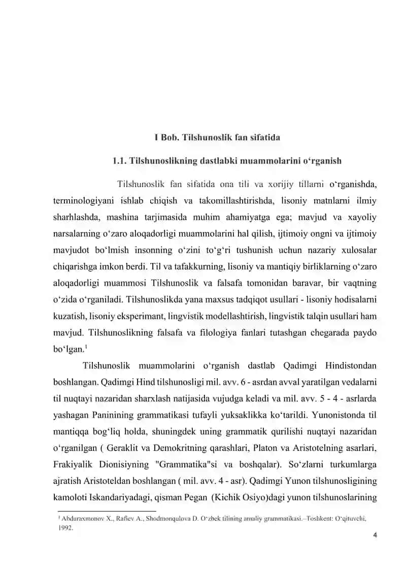 Tilshunoslikning zamonaviy yo‘nalishlari va dolzarb muammolari 4