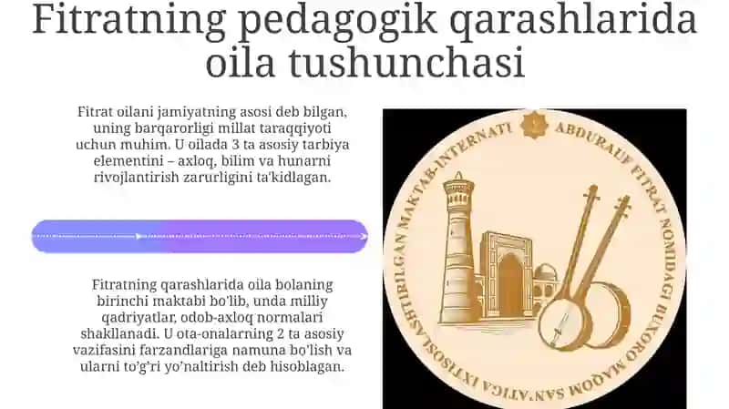 Abdurauf Fitrat asarlaridagi oilaviy tarbiya masalalari 4