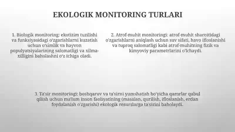 Ekologik Monitoring Va Uning Turlari 4