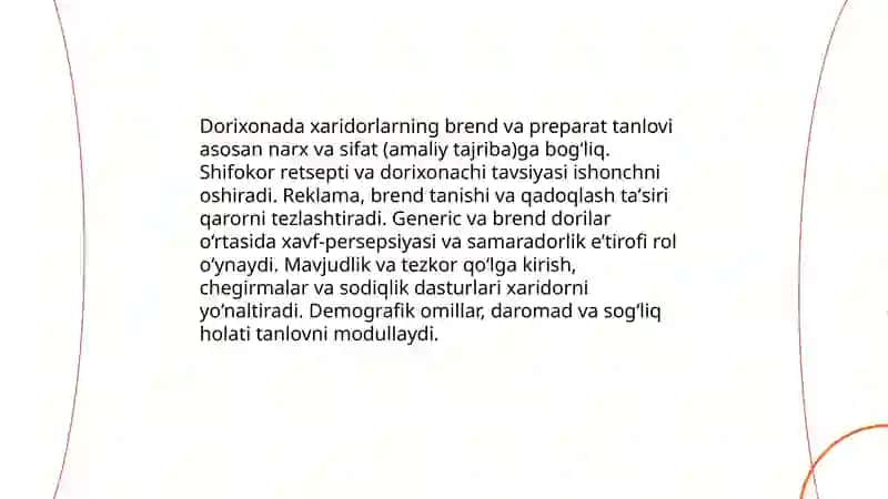 Dorixona xaridorning psixologiyasi 4