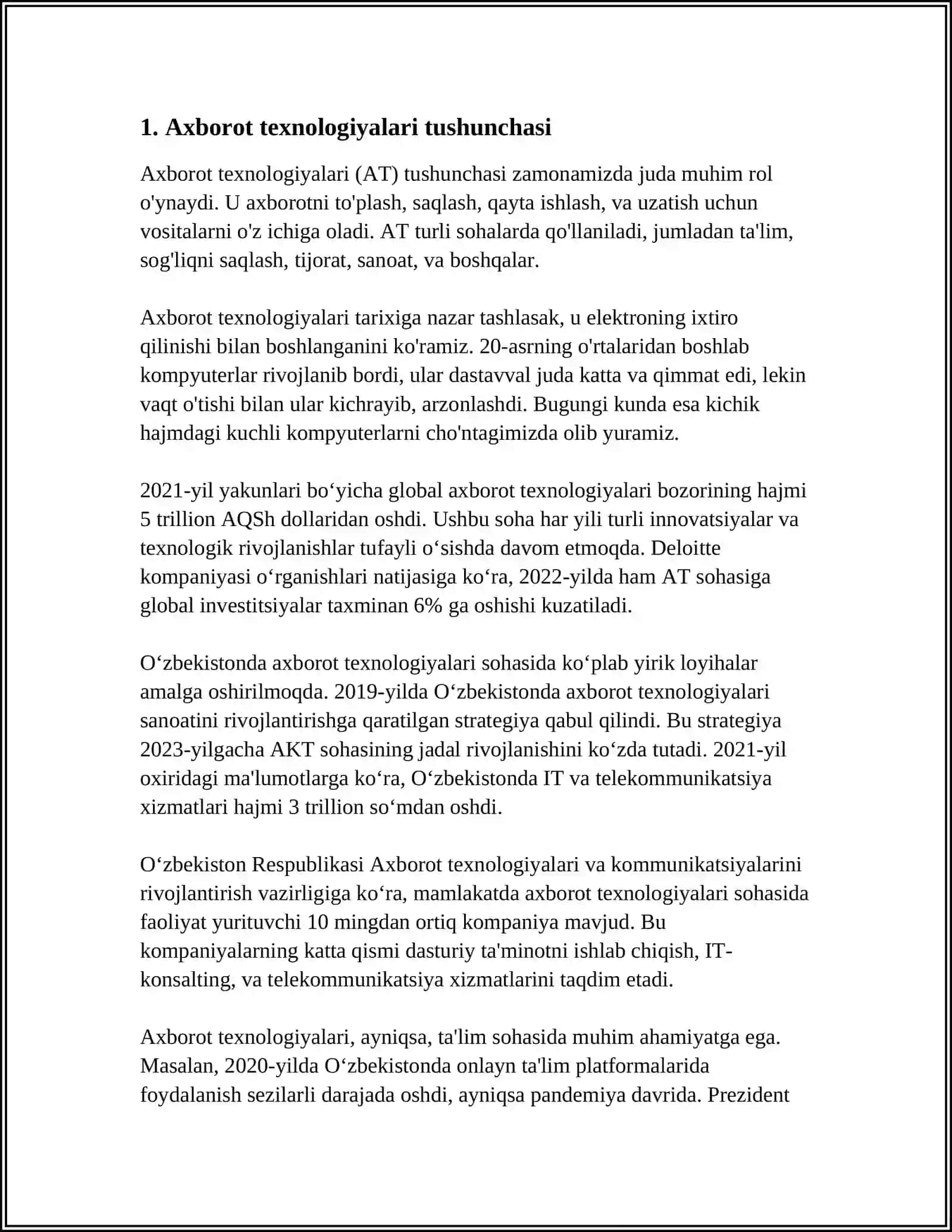 BOSHLANG'ICH SINFLARDA TAYANCH FANLARNI O'QITISHDA AXBOROT TEXNOLOGIYALARIDAN FOYDALANISH METODIKASI 4