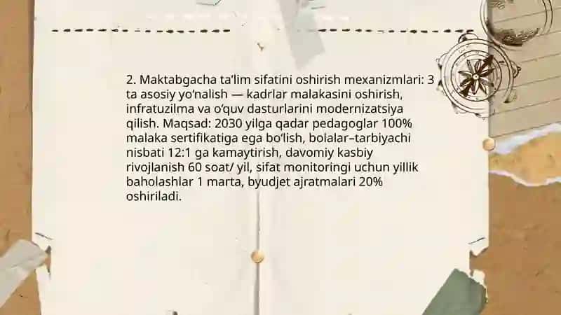 Oʻzbekiston respublikasi maktabgacha taʼlim tizimini 2030-yilgacha rivojlantirish konsepsiyasi 4