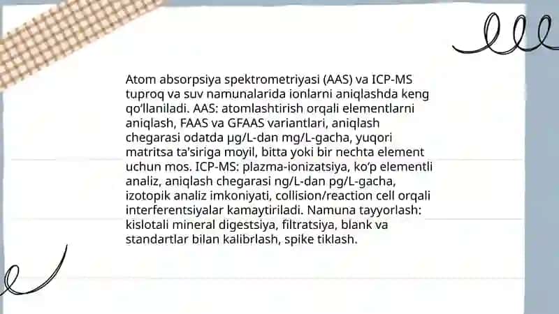 Ion bog‘lanishli birikmalarni aniqlash va tozalash usullari 4