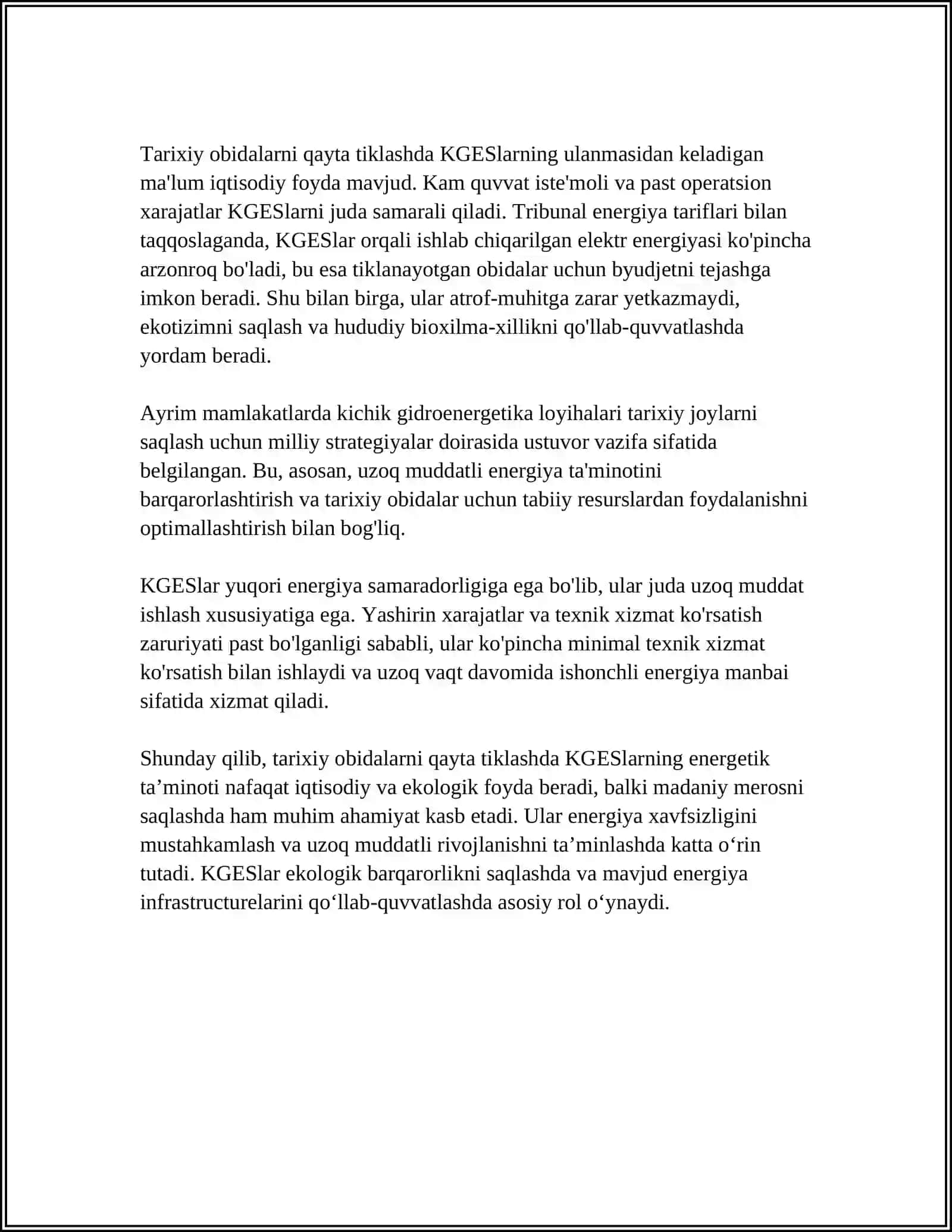 Kichik Gidroelektr Stansiyalarining Energetik Taʼminoti 4