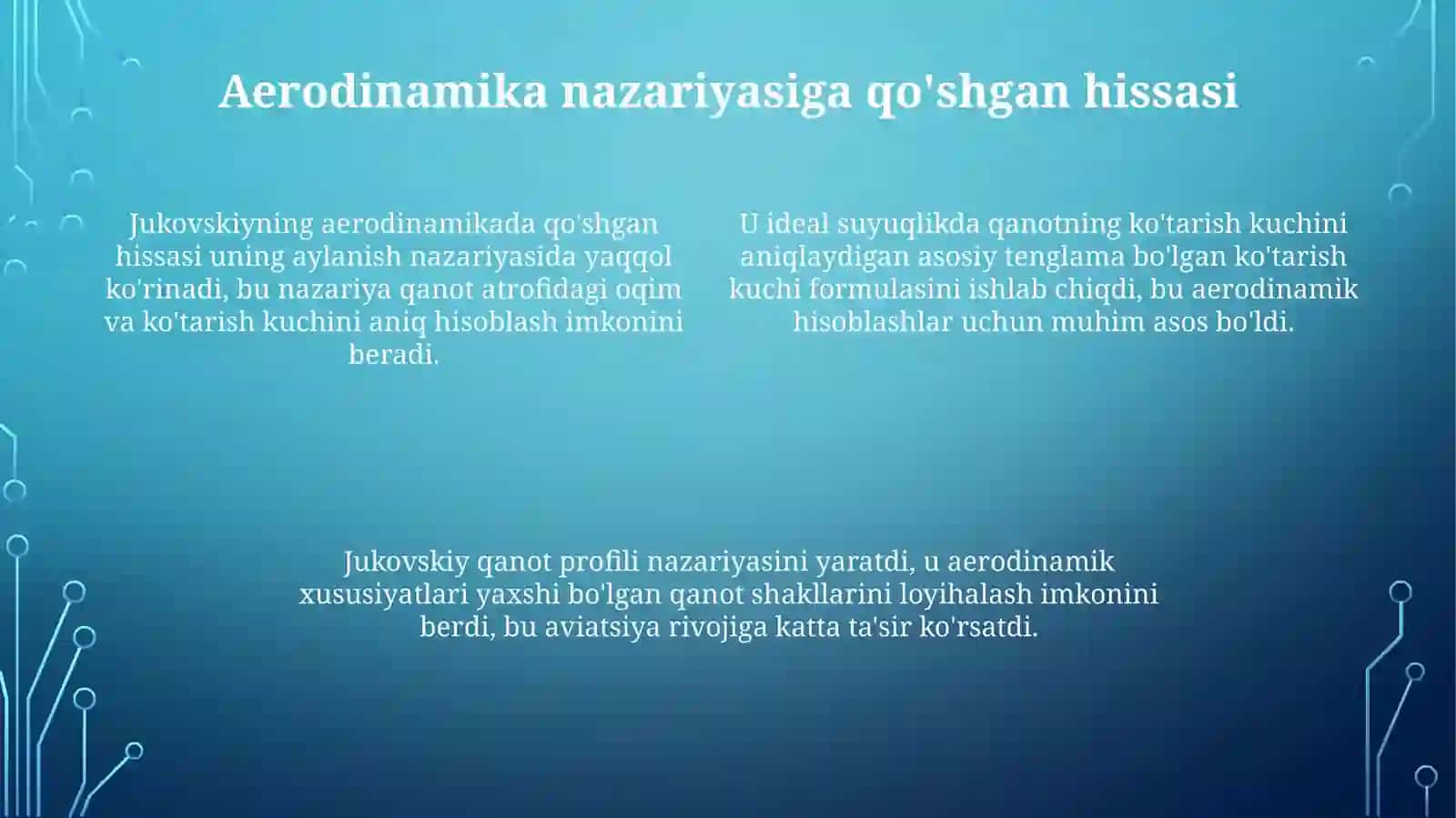 Jukovskiyning qilingan ishlari 4