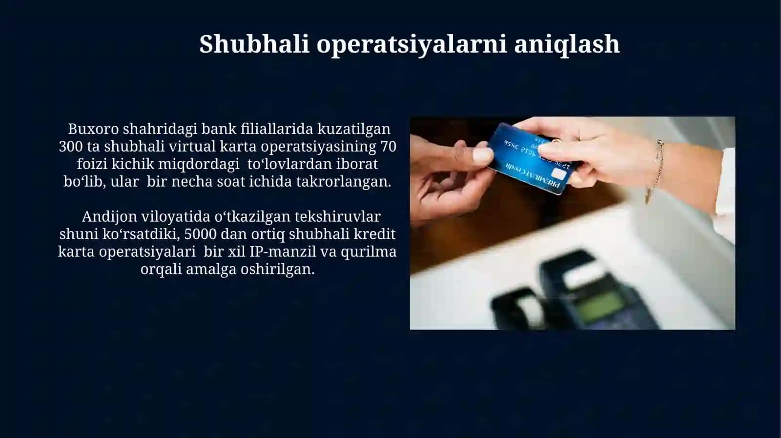 Debet, kredit va virtual kartalar bilan tovlamachiliklar va ularini oldiniolishyo'llari 4