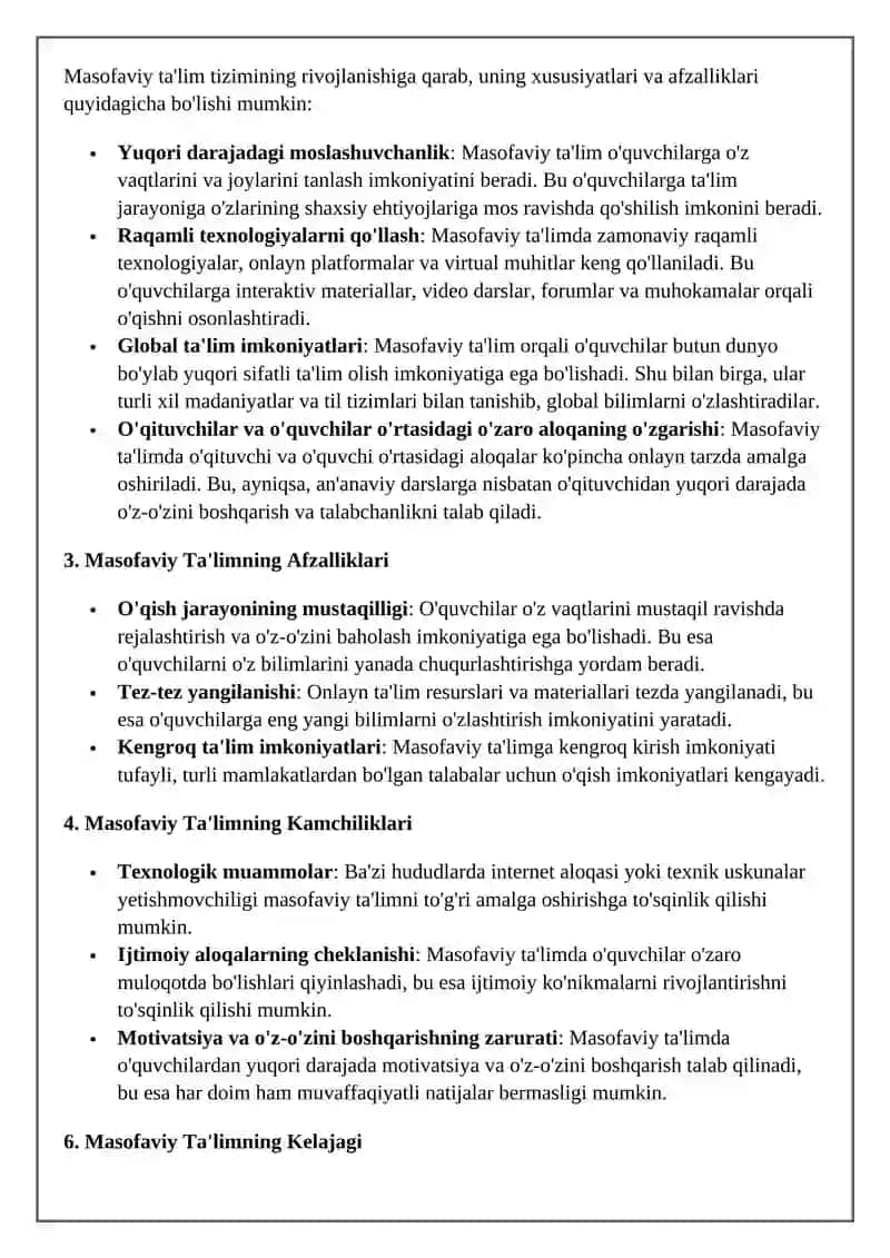 Xozirgi davrda jahon mamlakatlari masofaviy ta’lim tizimi 4