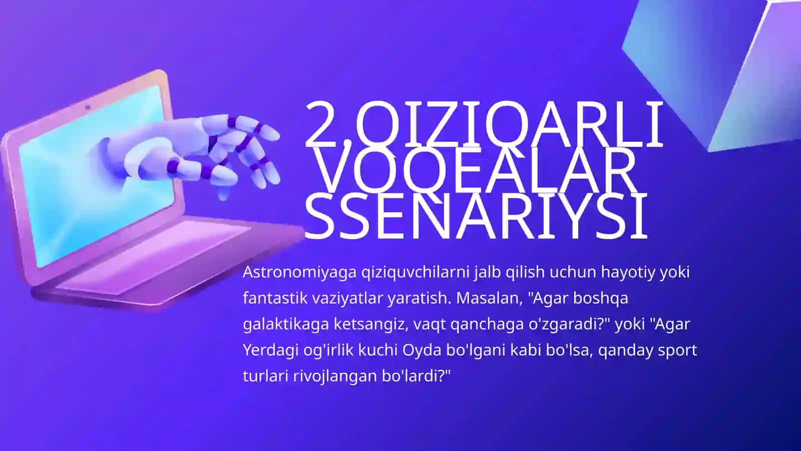ASTRONOMIYADAN NOSTANDART MASALALAR VA TOPSHIRIQLAR TUZISH 4