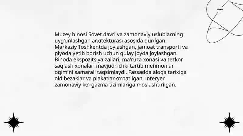 Toshkent Aloqa Tarixi Muzeyi 4