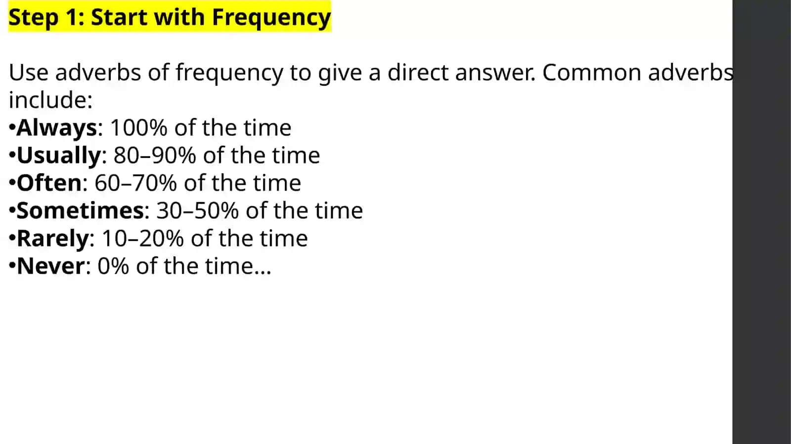 How to Answer “How Often?” Questions 4