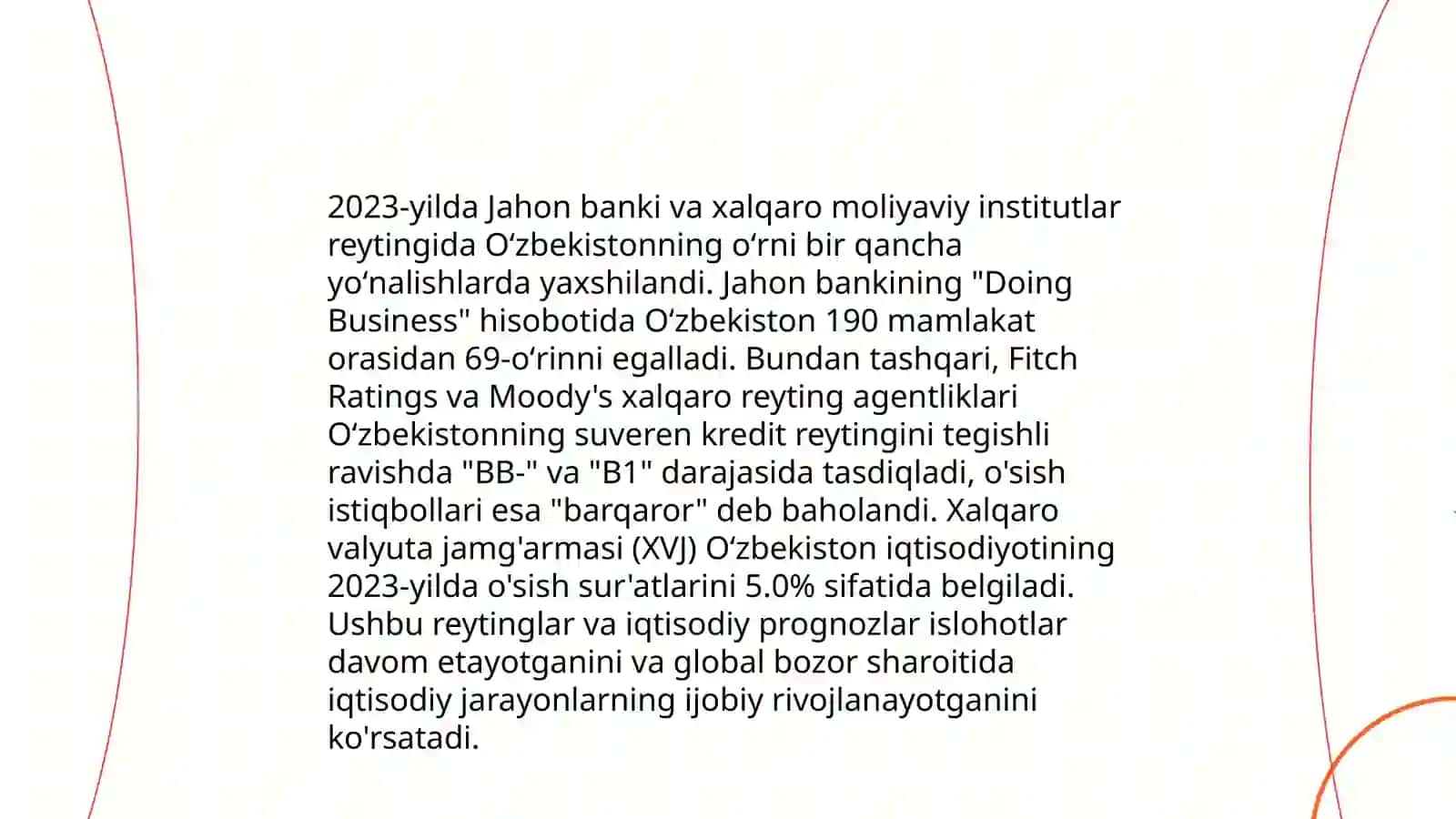 Oʻzbekistonni xalqaro reytinglardagi koʻrsatgichlarini koʻtarishning tarixiy va siyosiy ahamiyati 4