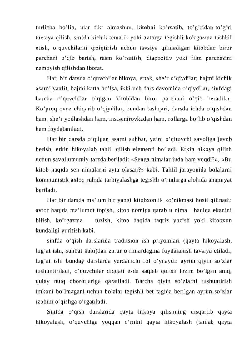 SINFDA O’QISH METODIKASI 4
