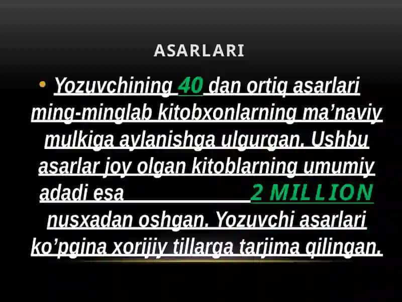 "Dunyoning ishlari" 4