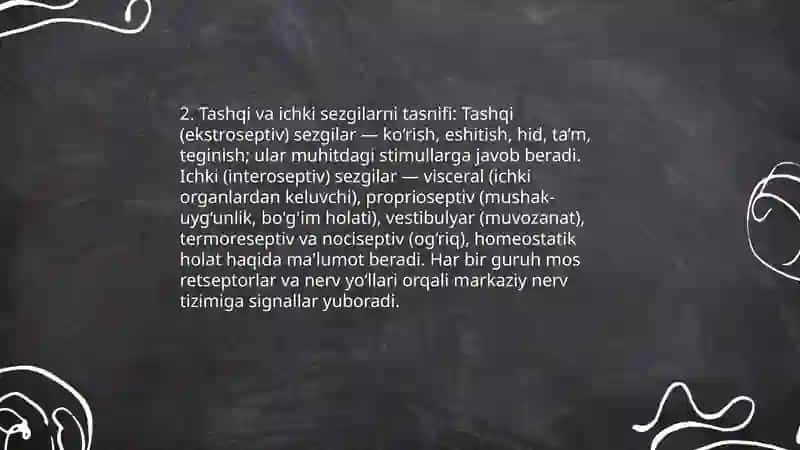 Sezgilarning tasnifi va turlari 4