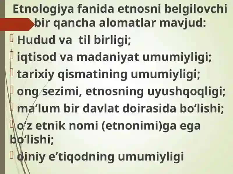 ETNOLOGIYAGA KIRISH VA TARIXI 4
