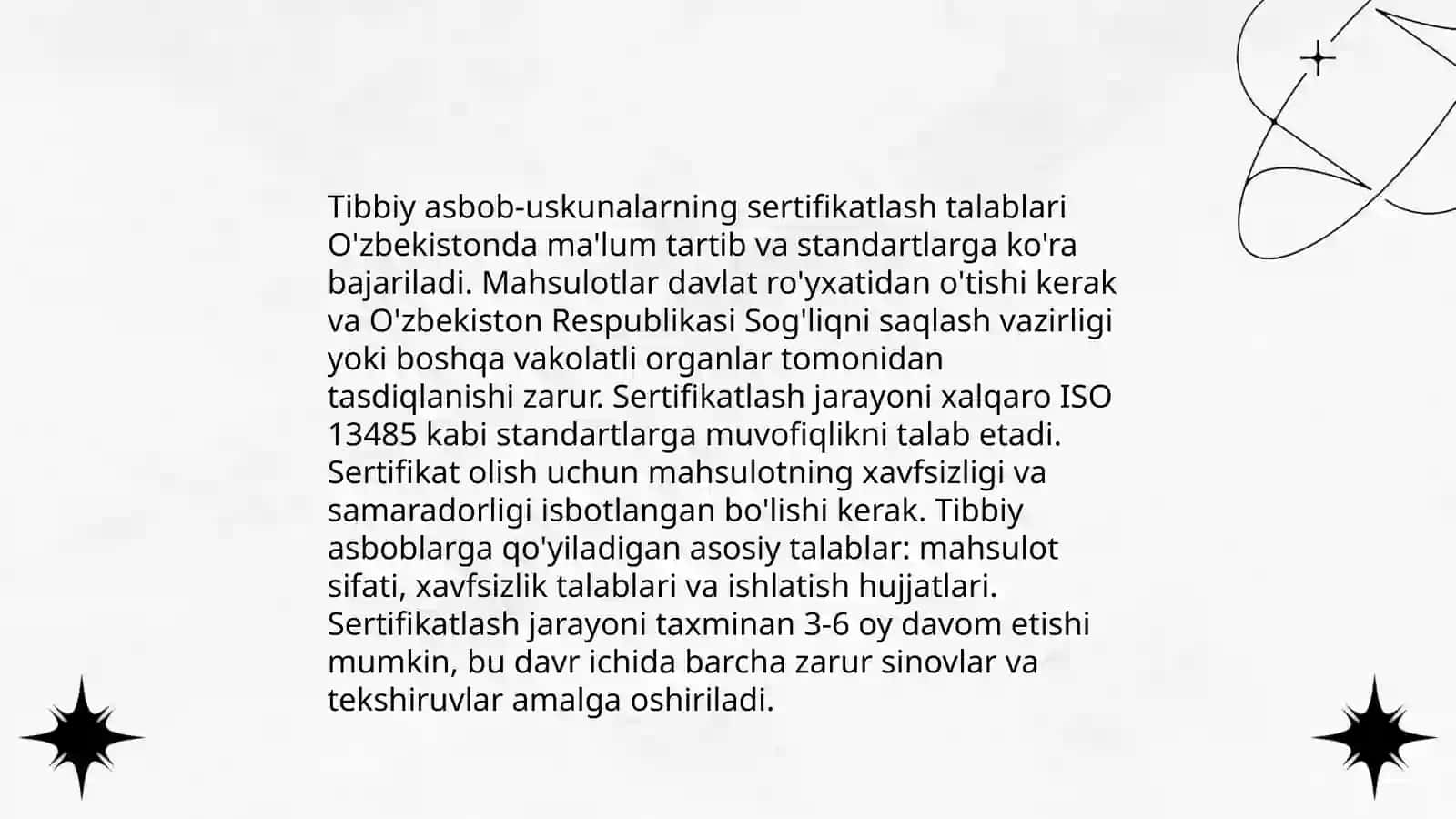 Tibbiy asbob-uskunalar ishonchliligi uchun talablar 4