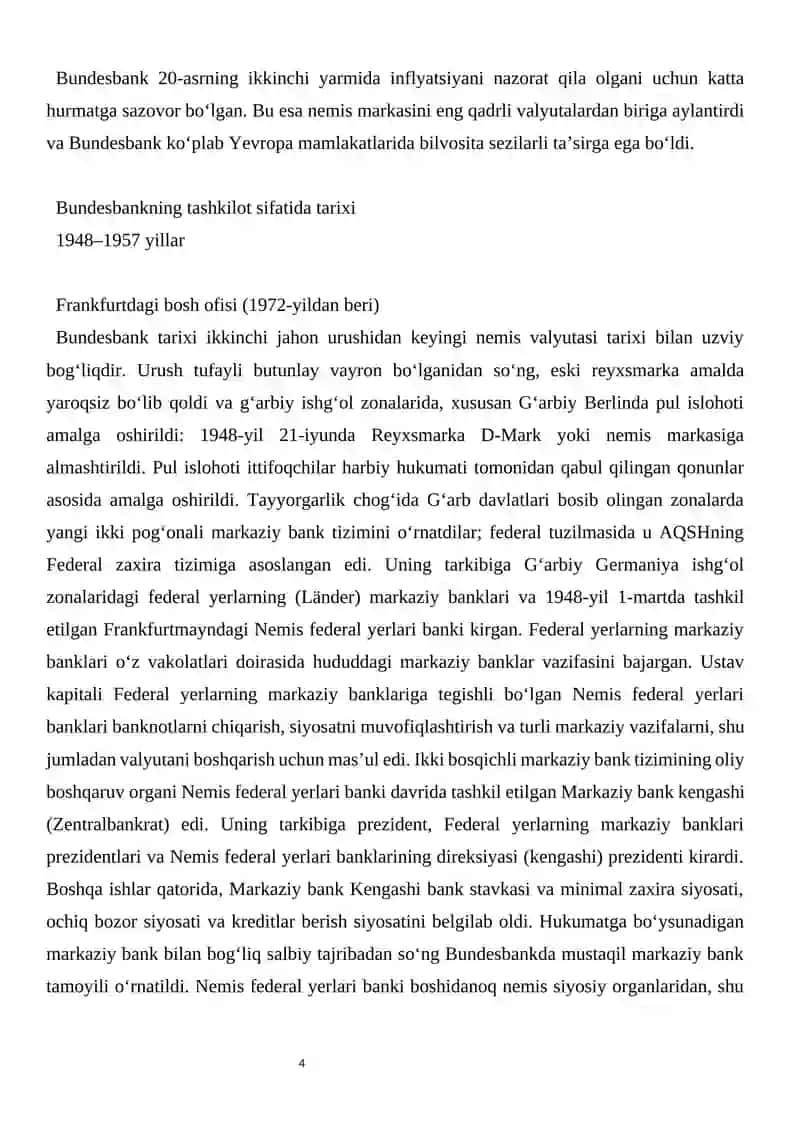 Germaniya markaziya banki va uning faoliyati 4