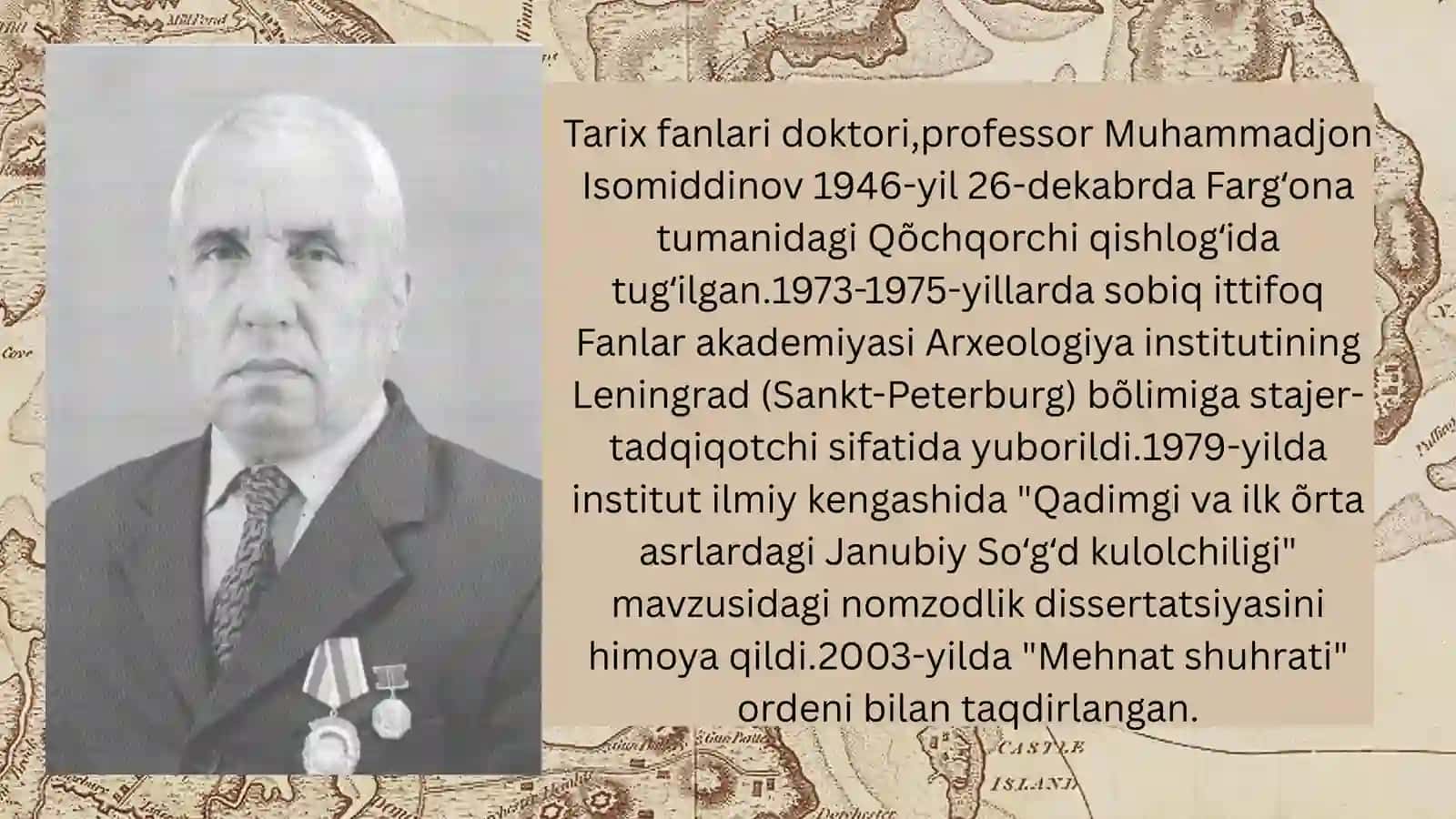 Markaziy Osiyolik mashhur arxeologlar haqida biografik maʼlumotlar tõplash 4