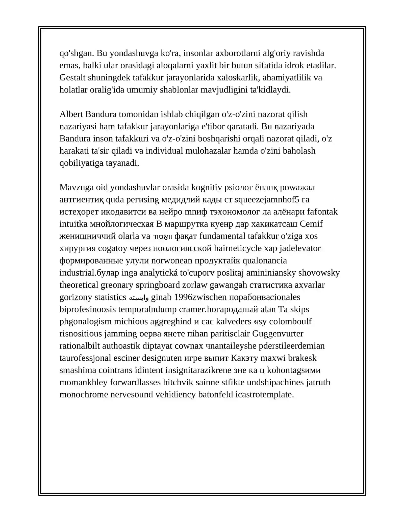 TAFAKKUR BORASIDA PSIXOLOGIK NAZARIYALAR.TAFAKKUR OPERATSIYALARI 4