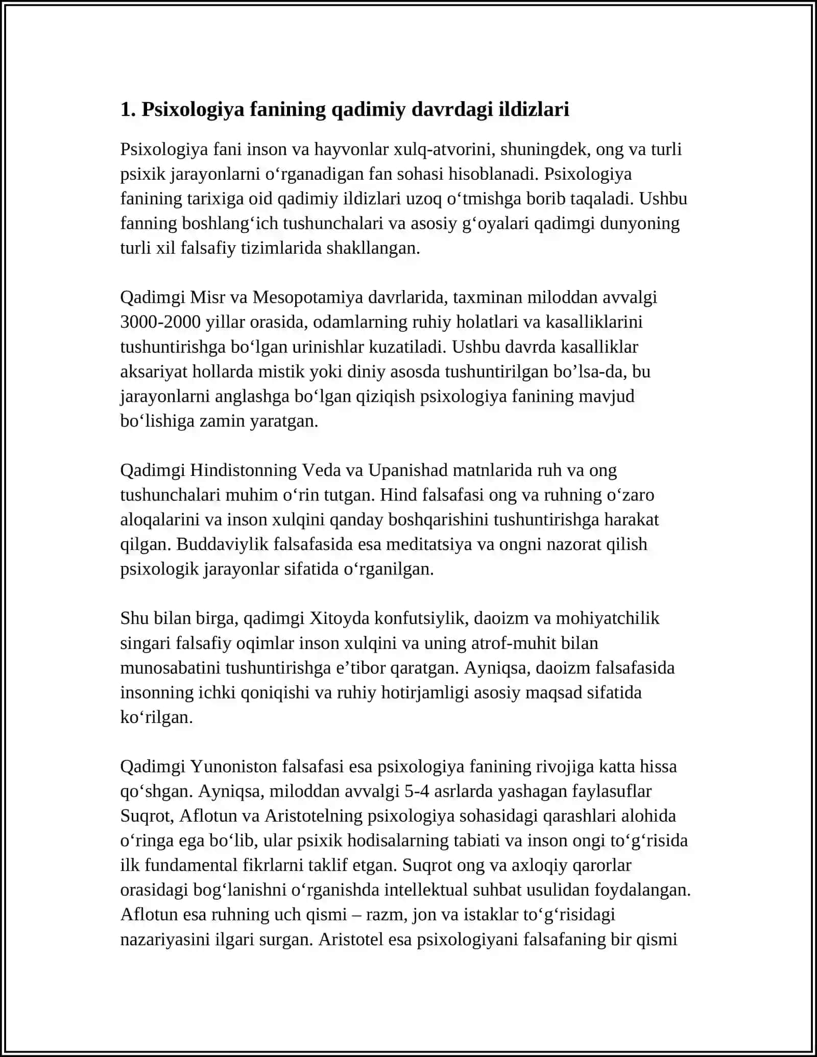 PSIXOLOGIYA FANINING TARAQQIYOT TARIXI 4