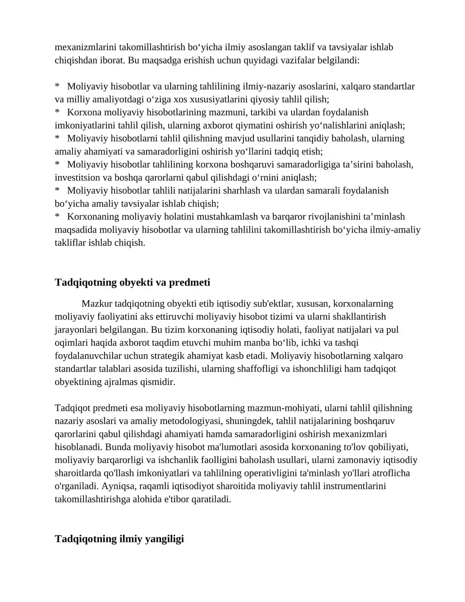 korxonaning moliyaviy hisobotlari va ularning tahlili 4
