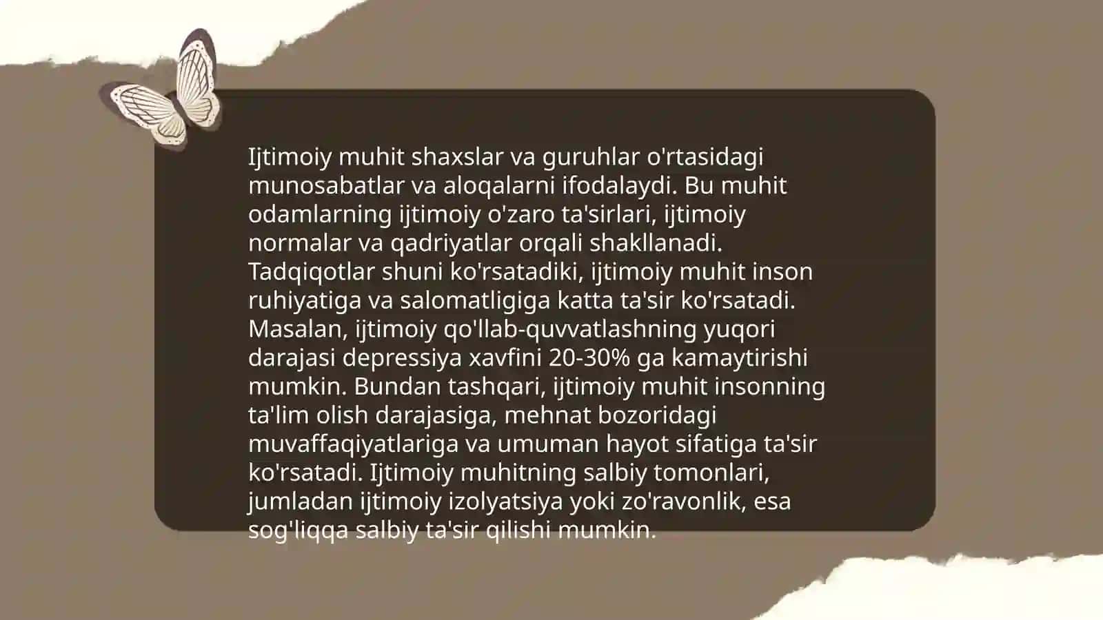 Odamning shakllanishida roʻl oʻynaydigan ijtimoiy va biologik omillar 4