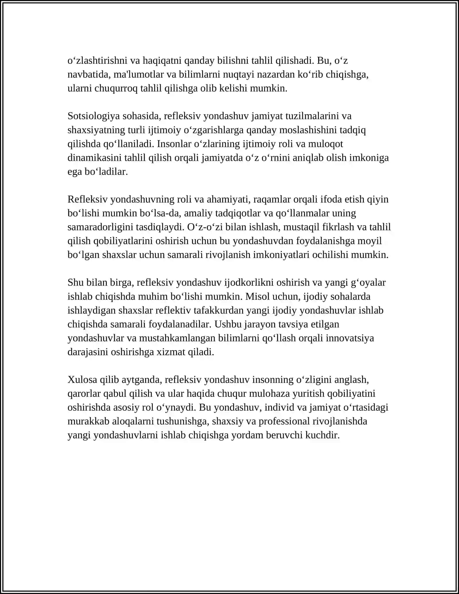 KASBIY MOXIYATNI RIVOJLANTIRISHDA REFLEKSIV AKMEOLOGIK YONDASHUV 4