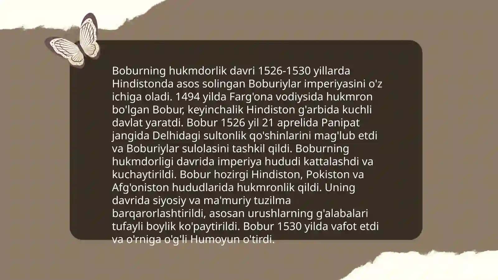 Zahiriddin Muhammad Bobur hayoti va adabiy faoliyati 4