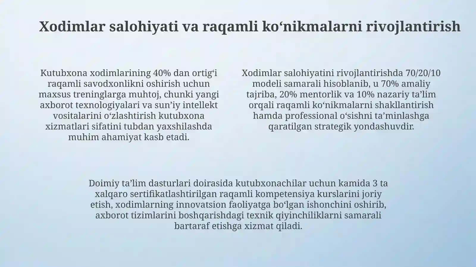 Kutubxona -axborot muassasa xodimlarini innovatsion ishlarga jalb etish masalalari 4